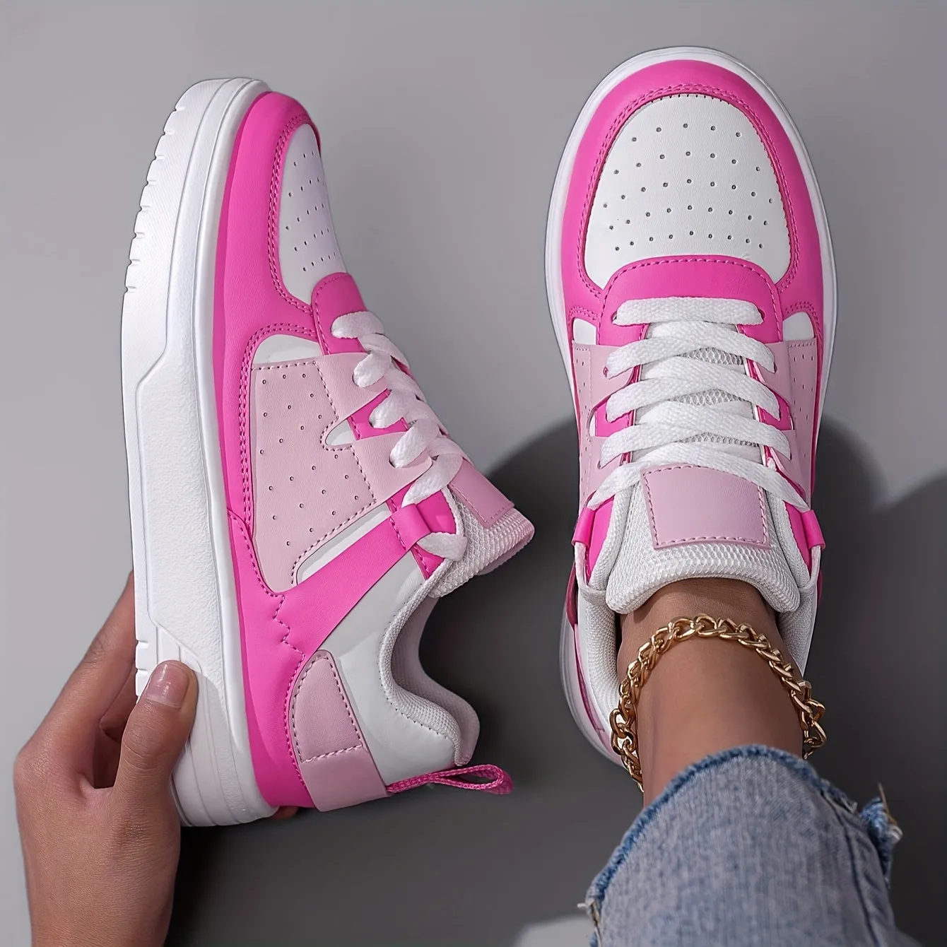 Ava | Trendy Color-Blocked Sneakers for Women
