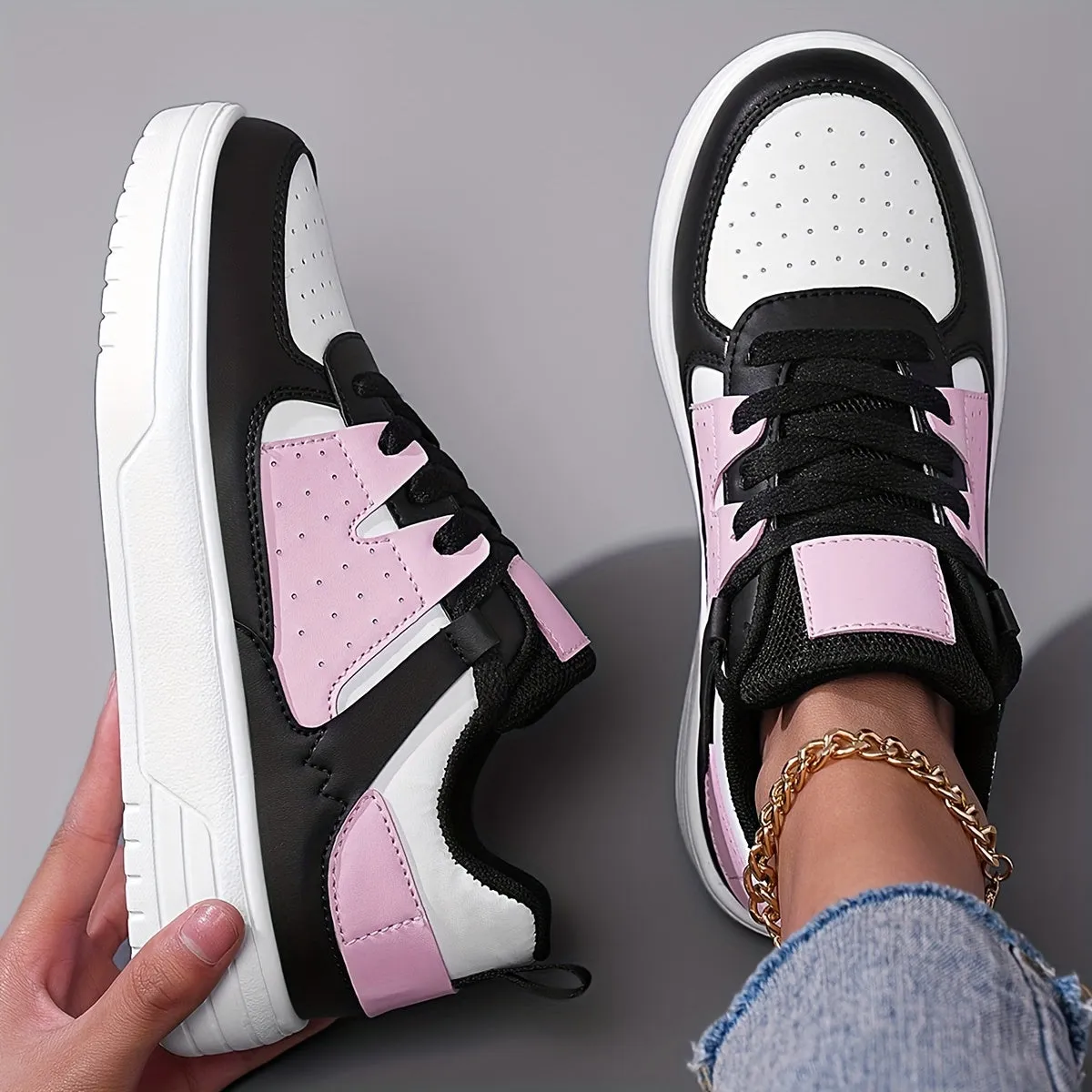 Ava | Trendy Color-Blocked Sneakers for Women