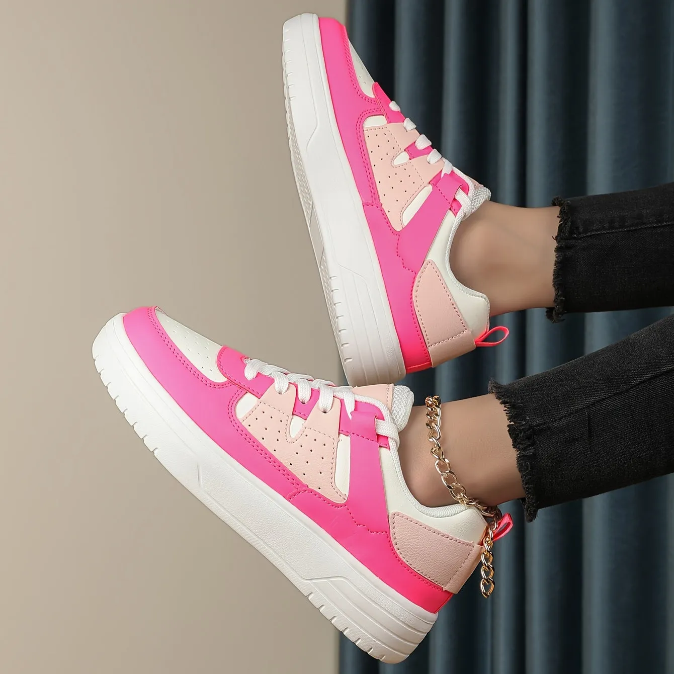 Ava | Trendy Color-Blocked Sneakers for Women