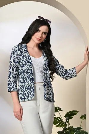 Timeless Indigo Shrug