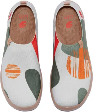 UIN Men's Loafers Painted Travel Shoes Slip On Walking Casual Lightweight Comfort Fashion Sneaker ToledoColor & Geometry