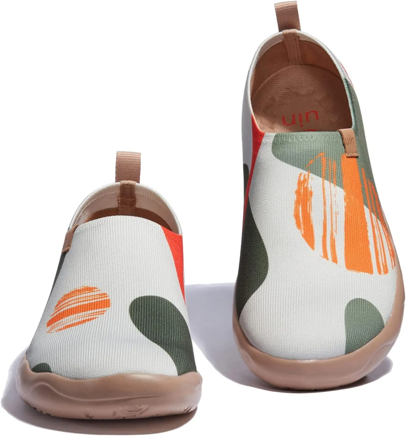 UIN Men's Loafers Painted Travel Shoes Slip On Walking Casual Lightweight Comfort Fashion Sneaker ToledoColor & Geometry