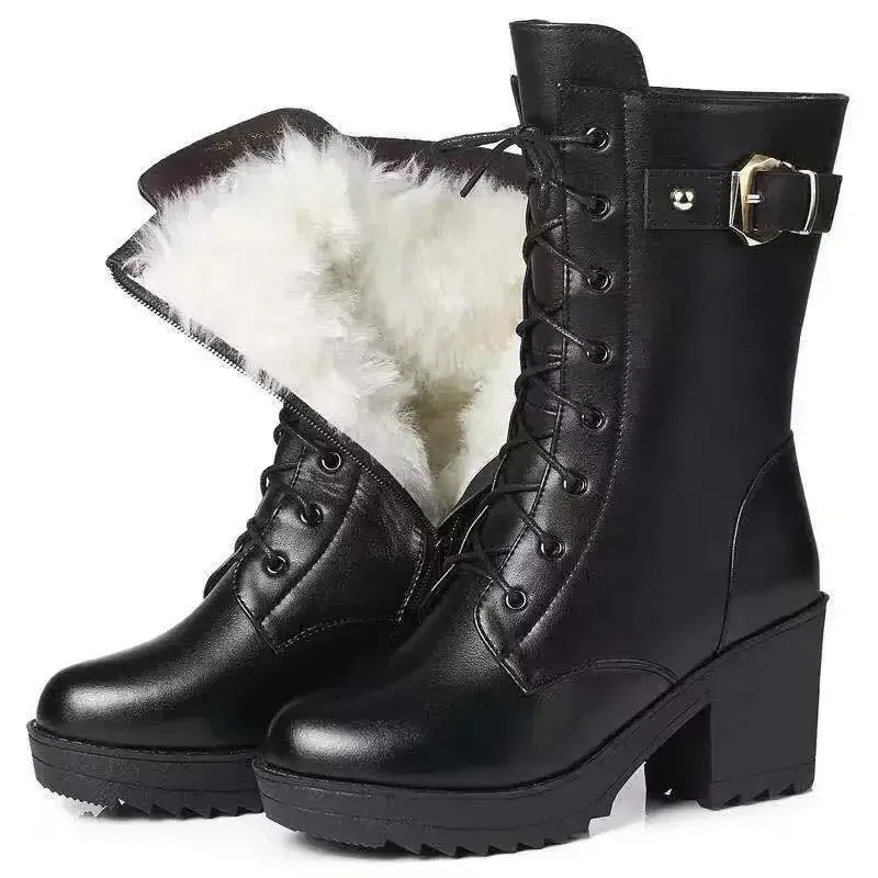 Women's Winter Leather Boots